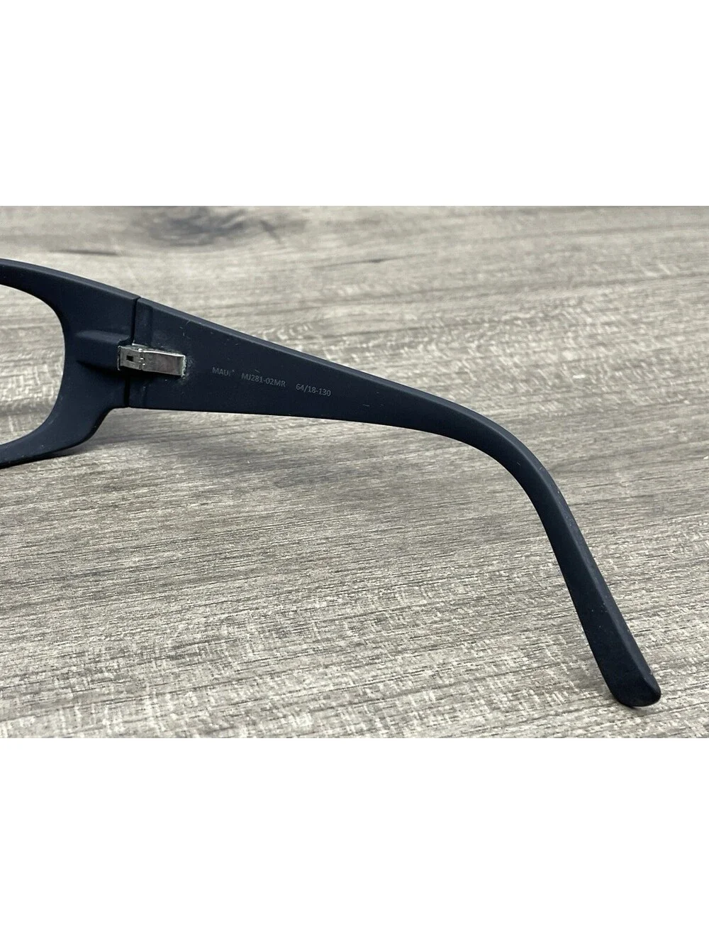 Maui Jim Ikaika Matte Black Rubber Sunglasses Italy MJ281-02MR *Frames Only